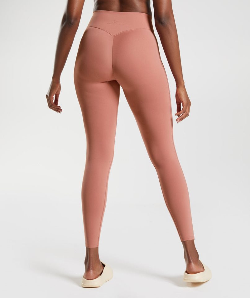 Legginsy Gymshark Whitney Everyday Pocket Damskie Różowe | PL 314FLA